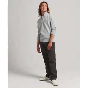 Sweatshirt en coton bio à demi-fermeture zippée Superdry Essential Logo image-0