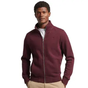 Zip-up tracksuit jacket in organic cotton Superdry Vintage Logo image-0