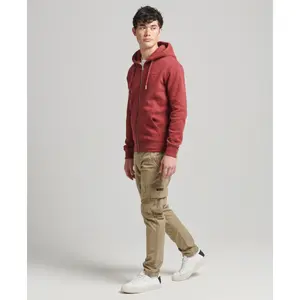 Capuz bordado com fecho éclair Superdry Vintage Logo image-1