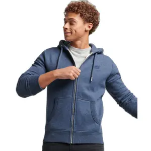 Felpa con cappuccio con zip e ricamo Superdry Vintage Logo image-0