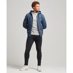 Felpa con cappuccio con zip e ricamo Superdry Vintage Logo image-1
