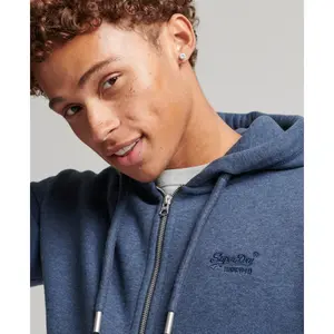 Felpa con cappuccio con zip e ricamo Superdry Vintage Logo image-3