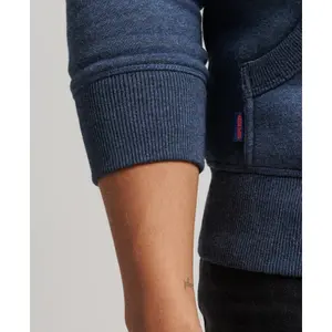 Felpa con cappuccio con zip e ricamo Superdry Vintage Logo image-4