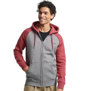 Sudadera de béisbol con capucha y cremallera Superdry Essential image-1