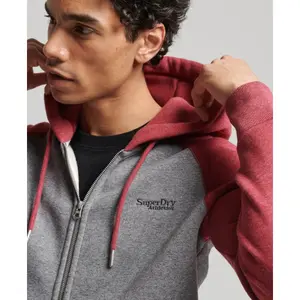 Sudadera de béisbol con capucha y cremallera Superdry Essential image-4