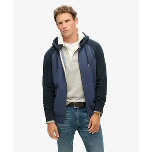 Sweatshirt à capuche zippé Superdry Essential Baseball image-1