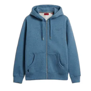 Hoodie med dragkedja och logotyp Superdry Essential image-0