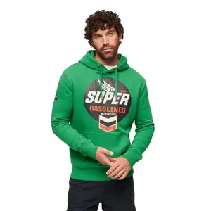 Hooded sweatshirt with logo and design Superdry image-1