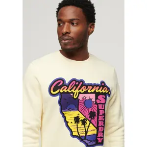 Løstsiddende fluorescerende sweatshirt Superdry Travel image-1