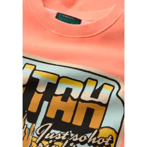 Løstsiddende fluorescerende sweatshirt Superdry Travel image-2