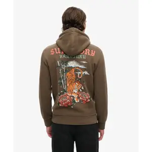 Hooded sweatshirt with pattern Superdry Tattoo image-4