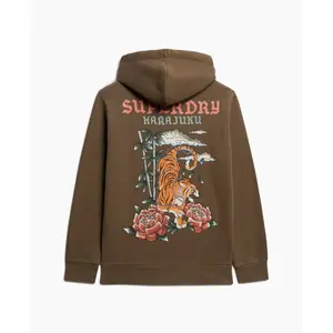 Hooded sweatshirt with pattern Superdry Tattoo image-3
