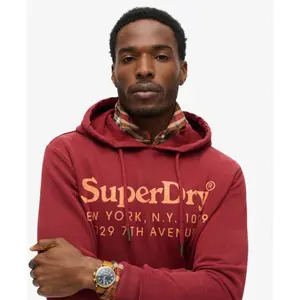Tone-on-tone logo hoodie Superdry Venue image-4