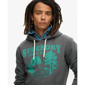 Hooded sweatshirt with pattern Superdry Outdoor image-4