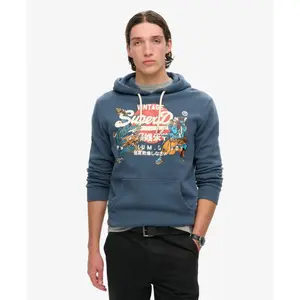 Felpa con cappuccio Superdry Vintage Logo Tokyo image-1