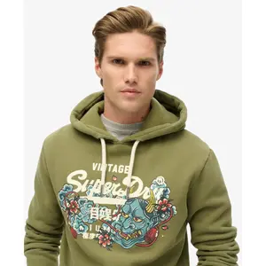 Felpa con cappuccio Superdry Vintage Logo Tokyo image-4