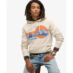 Striped hoodie with pattern Superdry image-2