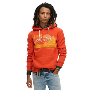 Striped hoodie with outdoor pattern Superdry image-1