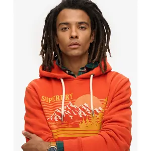 Striped hoodie with outdoor pattern Superdry image-4