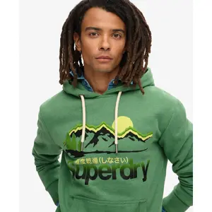Hooded sweatshirt with pattern Superdry Great Outdoors image-4