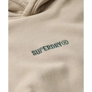 Oversized hoodie with pattern and micro logo Superdry image-5