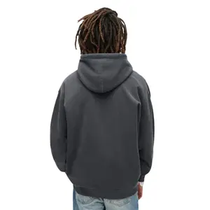 Oversized hoodie with pattern and micro logo Superdry image-3