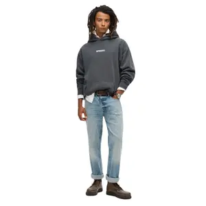 Oversized hoodie with pattern and micro logo Superdry image-1