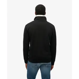 Sudadera con cuello cremallera Superdry Essential Logo Henley image-3
