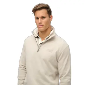 Sudadera con cuello cremallera Superdry Essential Logo Henley image-5