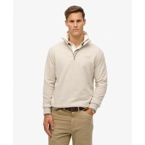 Sudadera con cuello cremallera Superdry Essential Logo Henley image-1