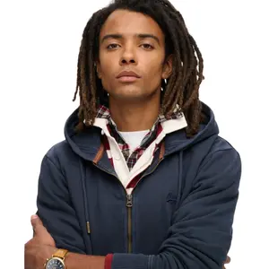 Rozpinany, wyblakły hoodie z logo Superdry Essential image-4