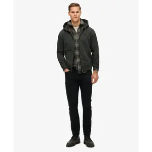 Rozpinany, wyblakły hoodie z logo Superdry Essential image-1