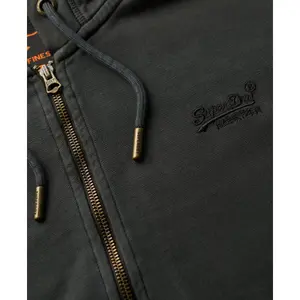 Rozpinany, wyblakły hoodie z logo Superdry Essential image-5