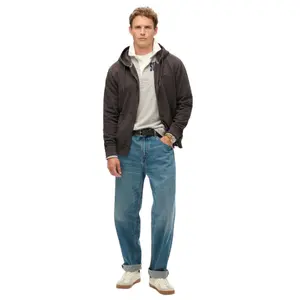 Faded zip-up hoodie with logo Superdry Essential image-2