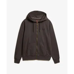 Faded zip-up hoodie with logo Superdry Essential image-0