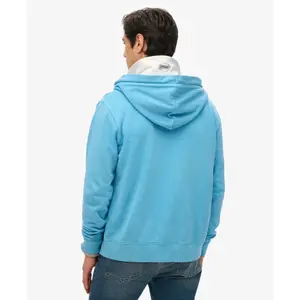 Rozpinany, wyblakły hoodie z logo Superdry Essential image-3