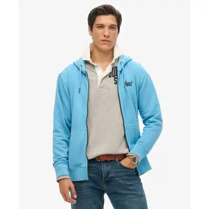 Rozpinany, wyblakły hoodie z logo Superdry Essential image-2