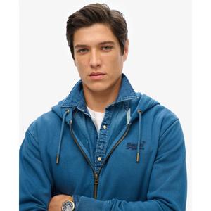 Rozpinany, wyblakły hoodie z logo Superdry Essential image-4