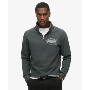 Felpa classica con collo zip e motivo Superdry image-2