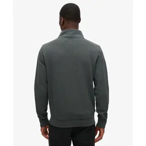 Felpa classica con collo zip e motivo Superdry image-3