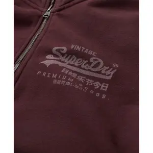 Felpa classica con collo zip e motivo Superdry image-5