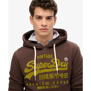 Hooded sweatshirt Superdry Vintage Logo Ton sur Ton image-4