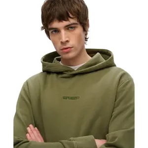 Felpa con cappuccio e micro logo Superdry image-3