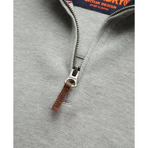 Sudadera de piqué con cuello zip Superdry Core image-5