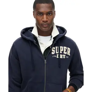Sweatshirt à capuche zippé Superdry Vintage Athletic image-4