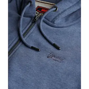 Sudadera con capucha y cremallera con logo essential Superdry image-1