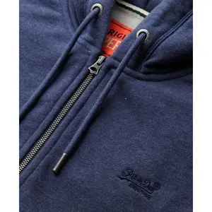 Sudadera con capucha y cremallera con logo essential Superdry image-1