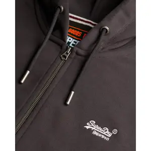 Sudadera con capucha y cremallera con logo essential Superdry image-1