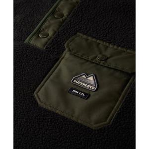 Sudadera de poliéster con cuello de botones a presión Superdry Fuji image-1