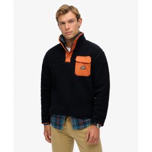 Sudadera de poliéster con cuello de botones a presión Superdry Fuji image-1